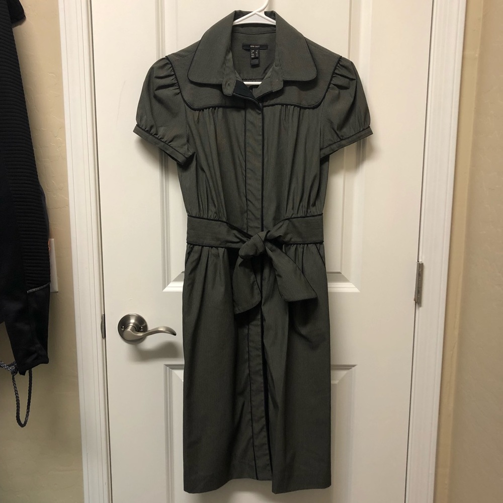 MANGO Striped Shirt Dress